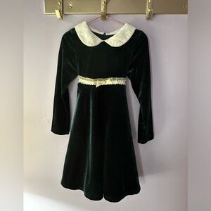Good Lad Green Velvet Dress Size 6